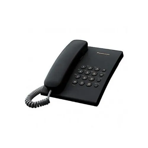 Panasonic Desk Intercom Phone KX-TS500MX - Black Non -display