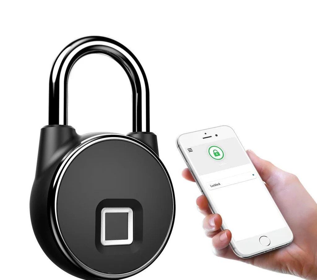 Smart Padlock with Fingerprint and Tuya App. IP56 Waterproof BAS112PL Lock